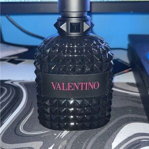 Valentino Black and Pink Studded Bottle